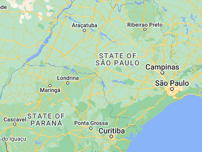 Map showing location of Chavantes (-23.03889, -49.70944)