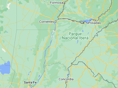 Map showing location of Chavarría (-28.95488, -58.57277)