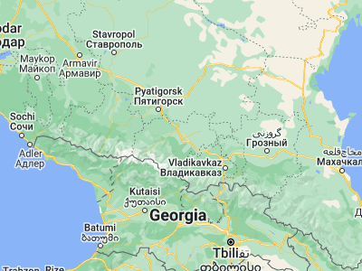 Map showing location of Chegem Vtoroy (43.59583, 43.59944)