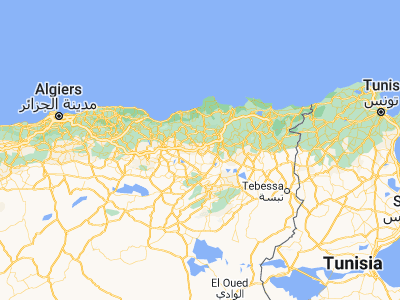 Map showing location of Chelghoum el Aïd (36.16286, 6.16651)