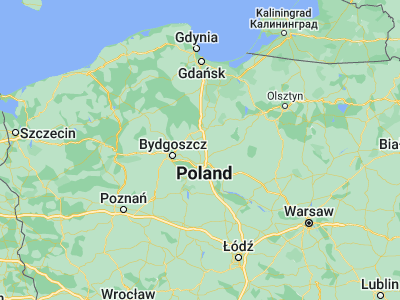 Map showing location of Chełmża (53.18463, 18.60466)