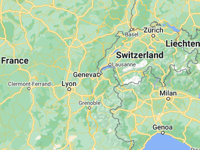 Map showing location of Chêne-Bourg (46.19534, 6.19406)