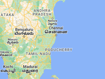 Map showing location of Chengalpattu (12.7, 79.98333)