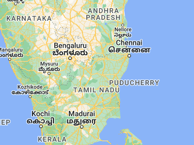 Map showing location of Chengam (12.30889, 78.79137)