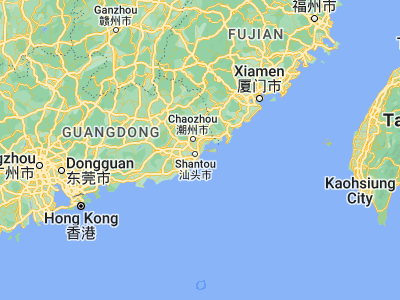Map showing location of Chenghua (23.46132, 116.77007)