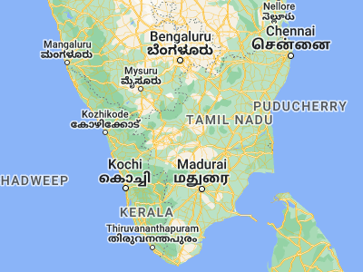 Map showing location of Chennimalai (11.16667, 77.61667)