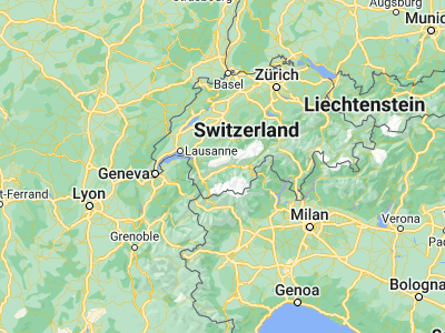 Map showing location of Chermignon-d'en Haut (46.28844, 7.47487)