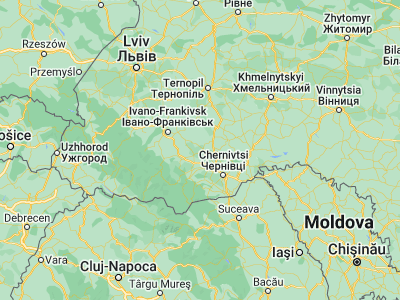Map showing location of Chernyatyn (48.66034, 25.44832)