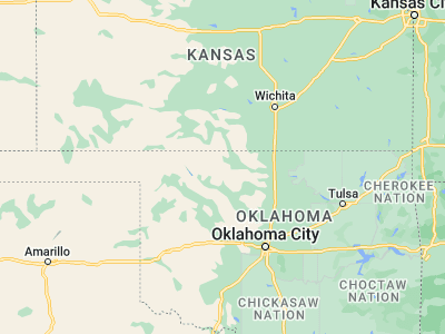 Map showing location of Cherokee (36.75447, -98.35674)