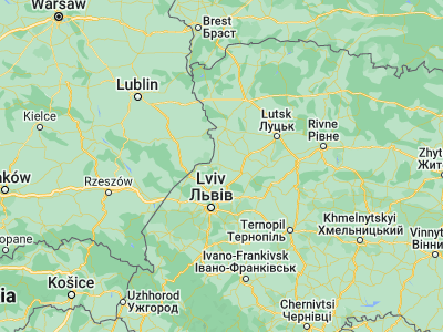 Map showing location of Chervonograd (50.39105, 24.23514)