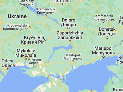 Map showing location of Chervonohryhorivka (47.62298, 34.53887)