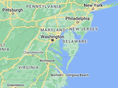 Map showing location of Chesapeake Beach (38.68623, -76.53468)