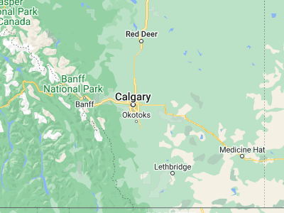 Map showing location of Chestermere (51.03341, -113.81867)