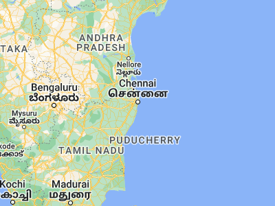 Map showing location of Chetput (13.07, 80.24083)
