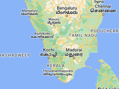 Map showing location of Chettipālaiyam (10.9, 77.06667)