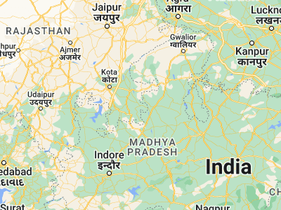 Map showing location of Chhabra (24.66472, 76.84379)