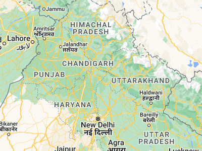 Map showing location of Chhachhrauli (30.24509, 77.35907)
