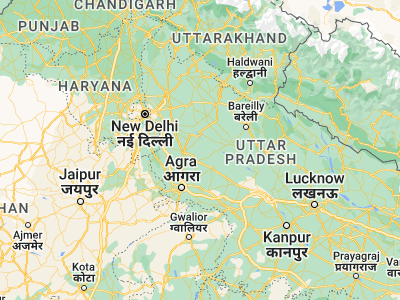 Map showing location of Chharra (27.92458, 78.40092)