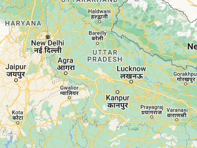 Map showing location of Chhibrāmau (27.14753, 79.49979)