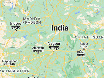 Map showing location of Chhindwāra (22.06667, 78.93333)