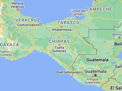 Map showing location of Chiapa de Corzo (16.71375, -92.98804)