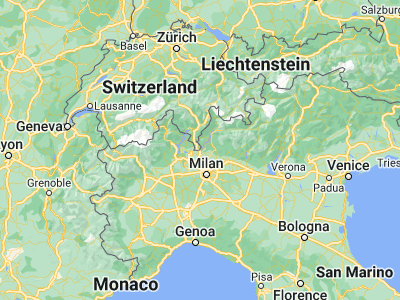 Map showing location of Chiasso (45.83203, 9.03119)
