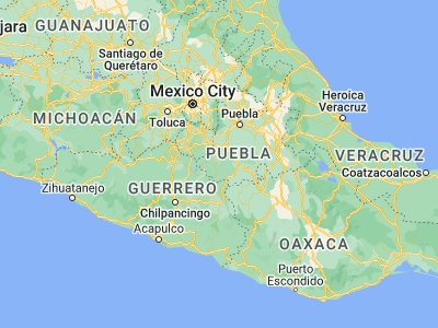 Map showing location of Chiautla de Tapia (18.30076, -98.6027)