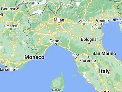 Map showing location of Chiavari (44.31771, 9.32241)