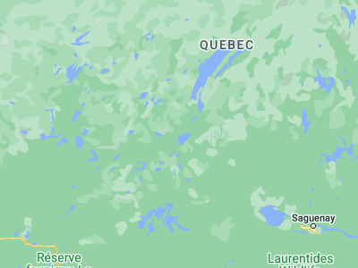 Map showing location of Chibougamau (49.91684, -74.36586)