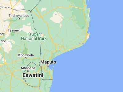 Map showing location of Chibuto (-24.68667, 33.53056)