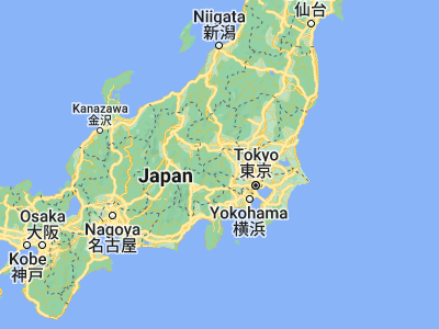 Map showing location of Chichibu (35.99028, 139.07639)