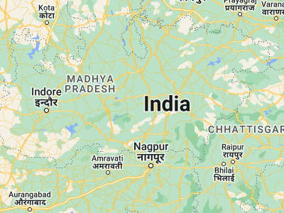 Map showing location of Chichli (22.83333, 78.81667)