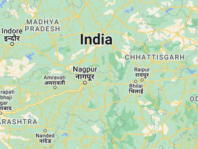 Map showing location of Chīcholi (21.46667, 79.68333)