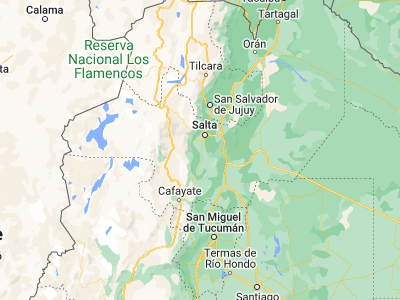 Map showing location of Chicoana (-25.10088, -65.5331)