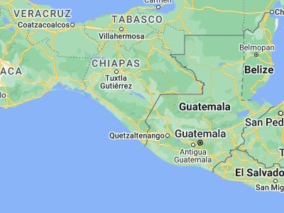Map showing location of Chicomuselo (15.74296, -92.28599)