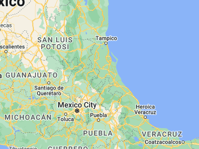 Map showing location of Chicontepec (20.96667, -98.16667)