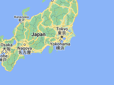 Map showing location of Chigasaki (35.32611, 139.40389)