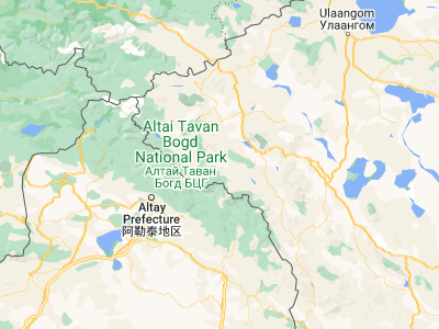 Map showing location of Chihertey (48.30272, 89.51557)