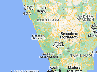 Map showing location of Chikmagalūr (13.31667, 75.78333)