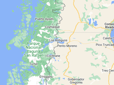 Map showing location of Chile Chico (-46.55, -71.73333)