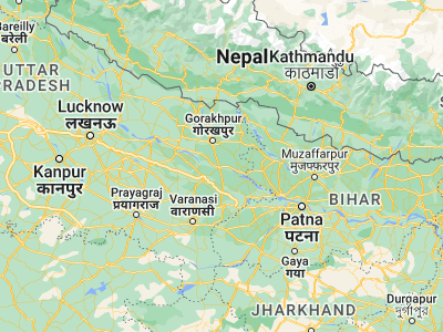 Map showing location of Chillūpār (26.28259, 83.50678)