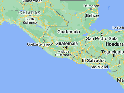 Map showing location of Chimaltenango (14.66861, -90.81667)
