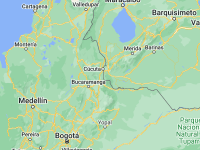 Map showing location of Chinácota (7.60731, -72.60108)