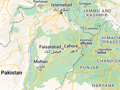 Map showing location of Chiniot (31.72, 72.97889)
