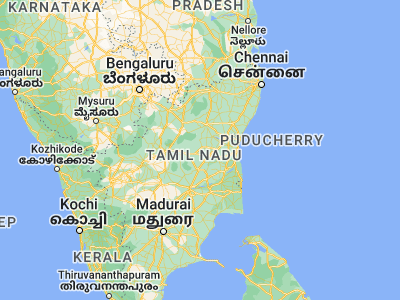 Map showing location of Chinna Salem (11.65, 78.9)