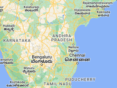 Map showing location of Chinnachowk (14.47516, 78.8354)