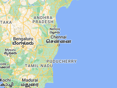 Map showing location of Chinnasekkadu (13.16528, 80.26)