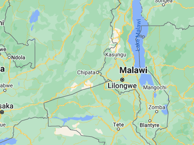 Map showing location of Chipata (-13.63333, 32.65)