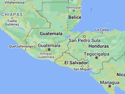 Map showing location of Chiquimula (14.8, -89.55)