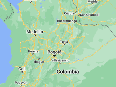 Map showing location of Chiquinquirá (5.61637, -73.81748)